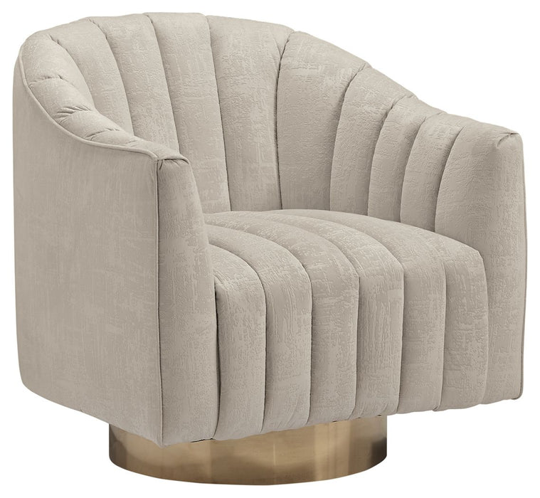 Penzlin - Pearl - Swivel Accent Chair - Simple Home Plus