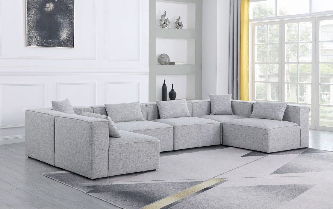 Cube - Modular Sectional 6 Piece - Gray