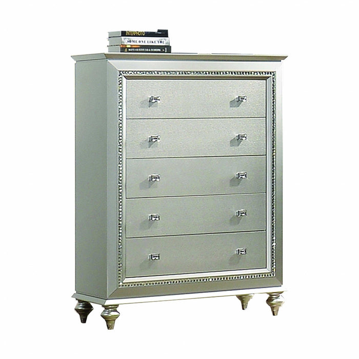 Five Drawer Standard Chest - Champagne