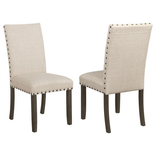 Ralland - Upholstered Side Chairs (Set of 2) - Beige And Rustic Brown - Simple Home Plus