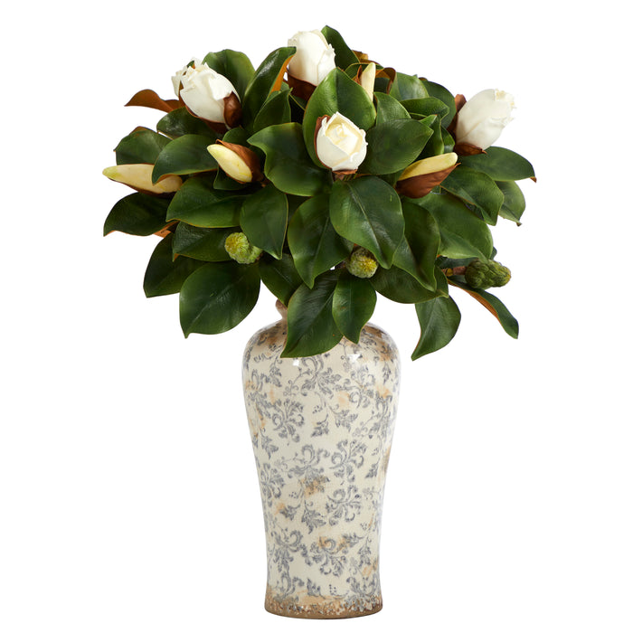 29" Magnolia Artificial Plant in Designer Planter