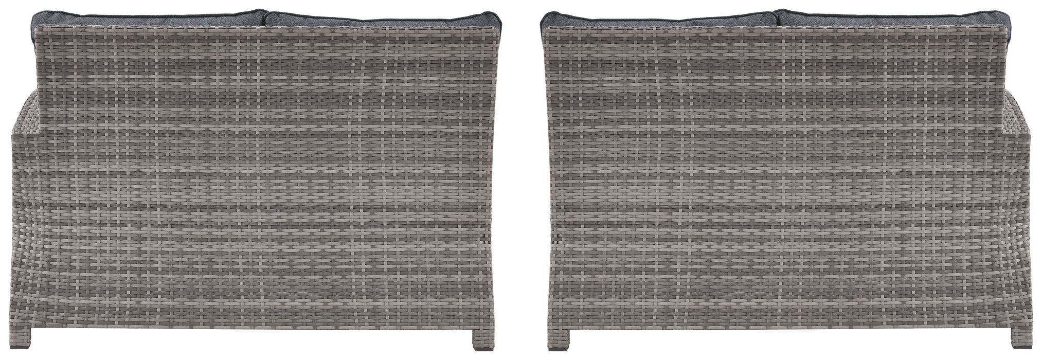 Salem - Gray - Raf / Laf Loveseat W/Cush (Set of 2) - Simple Home Plus