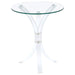 Laning - Round Accent Table - Clear - Simple Home Plus