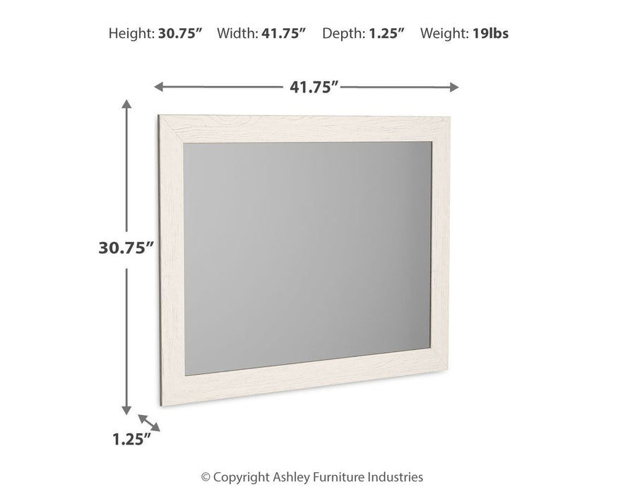 Stelsie - White - Bedroom Mirror - Simple Home Plus