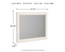 Stelsie - White - Bedroom Mirror - Simple Home Plus