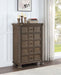 Emmett - 5-Drawer Chest - Walnut - Simple Home Plus