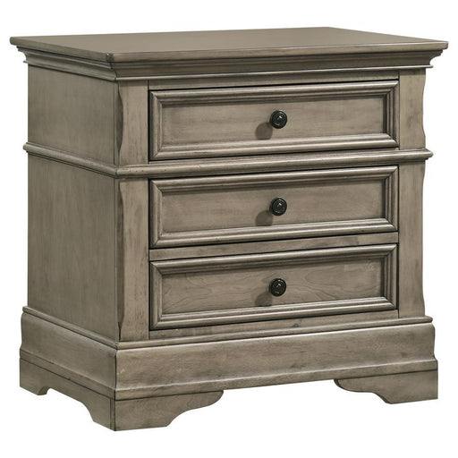 Manchester - 3-Drawer Nightstand - Wheat - Simple Home Plus