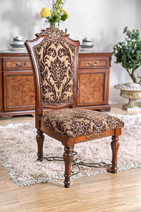 Lucie - Side Chair (Set of 2) - Brown Cherry - Simple Home Plus