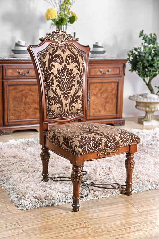 Lucie - Side Chair (Set of 2) - Brown Cherry - Simple Home Plus