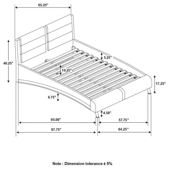 Jeremaine - Upholstered Bed - Simple Home Plus