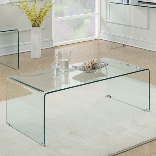 Ripley - Rectangular Coffee Table - Clear - Simple Home Plus