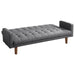 Sommer - Tufted Sofa Bed - Gray - Simple Home Plus