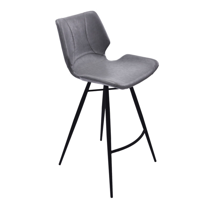 Counter Height Bar Chair - Gray / Black