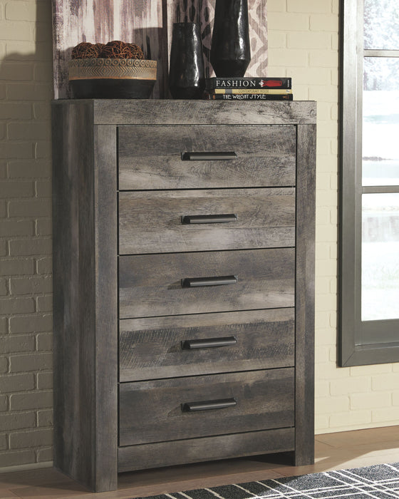 Wynnlow - Gray - Five Drawer Chest - Simple Home Plus