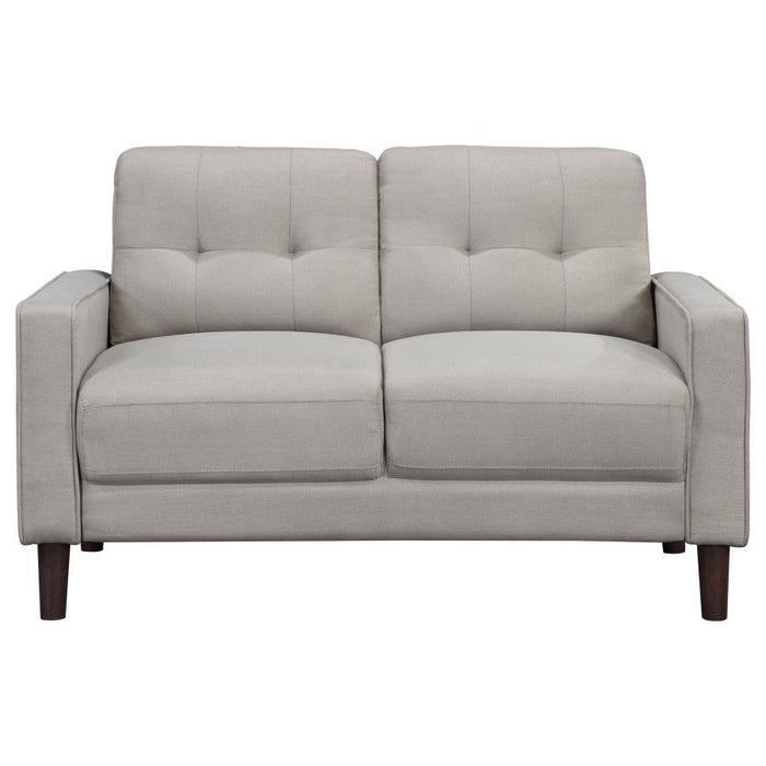 Bowen - Upholstered Track Arms Tufted Loveseat - Simple Home Plus