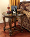 Norcastle - Dark Brown - Round End Table - Simple Home Plus