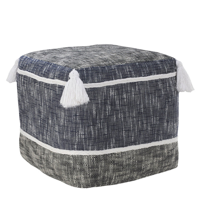 Polyester Ottoman - Blue