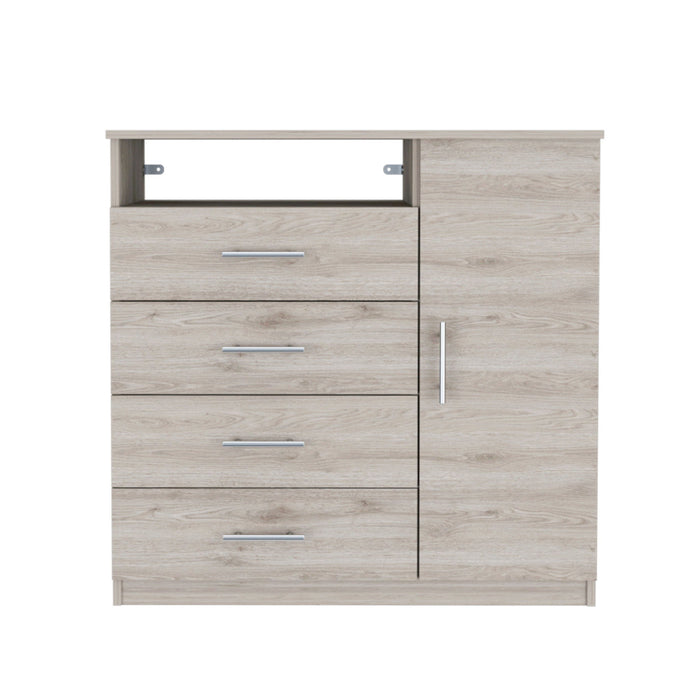 Four Drawer Dresser - Light Gray