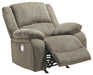 Draycoll - Pewter - Power Rocker Recliner - Simple Home Plus