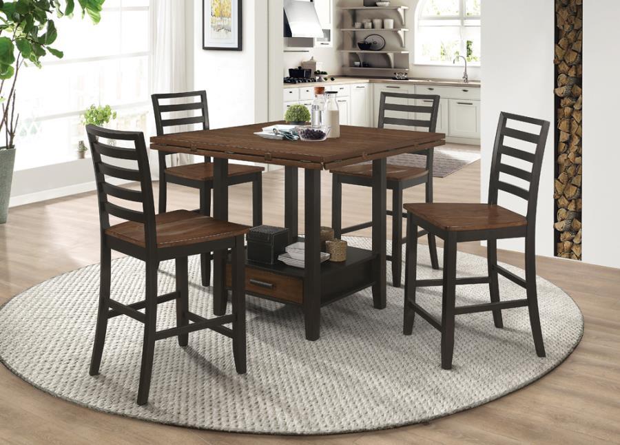 Sanford - Extension Leaf Counter Dining Table - Espresso