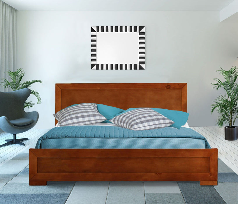 Full Platform Bed - Cherry Wood