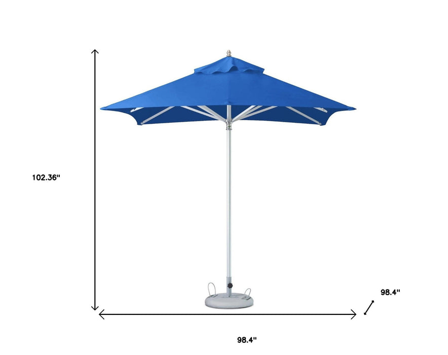 Polyester Square Market Patio Umbrella - Blue