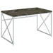 Grimma - Writing Desk - Rustic Gray Herringbone - Simple Home Plus