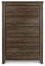 Juararo - Dark Brown - Five Drawer Chest - Simple Home Plus