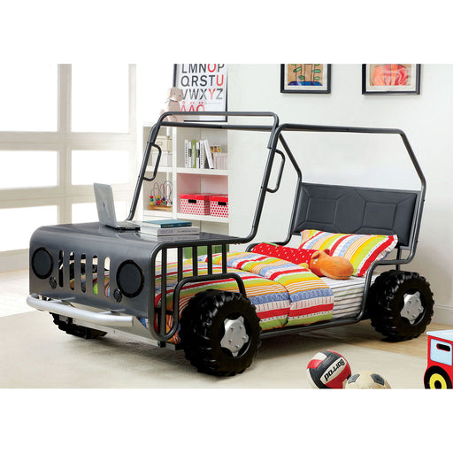 Trekker - Twin Bed - Gun Metal - Simple Home Plus