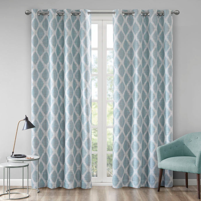 Blakesly - Printed Ikat Blackout Panel - Aqua