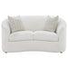 Rainn - Upholstered Tight Back Loveseat - Latte - Simple Home Plus