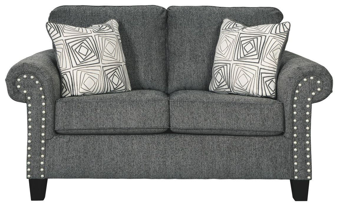 Agleno - Charcoal - Loveseat - Simple Home Plus