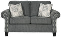 Agleno - Charcoal - Loveseat - Simple Home Plus