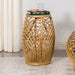 Dahlia - Round Woven Rattan End Table - Natural - Simple Home Plus