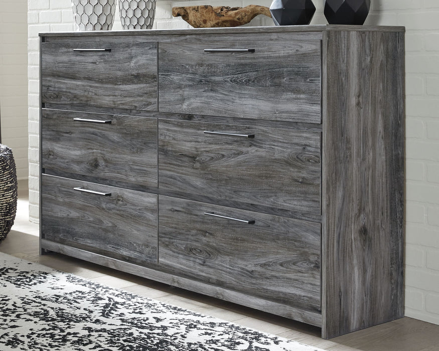 Baystorm - Gray - Six Smooth Drawer Dresser - Simple Home Plus