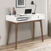 Bradenton - 1-Drawer Writing Desk - White And Walnut - Simple Home Plus