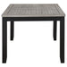 Elodie - Rectangular Dining Table With Extension Leaf - Gray And Black - Simple Home Plus