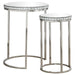 Addison - 2 Piece Round Nesting Table - Silver - Simple Home Plus