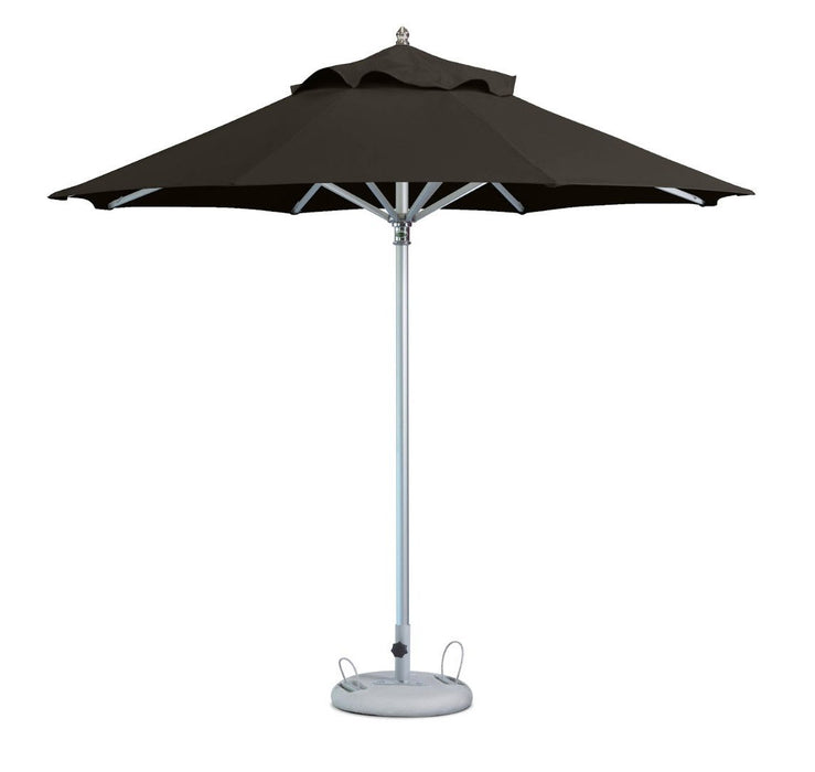 Polyester Round, Market Patio Umbrella - Black