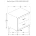 Melody - 2-Drawer Upholstered Nightstand - Simple Home Plus