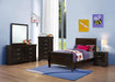 Louis Philippe - Panel Sleigh Bed - Simple Home Plus