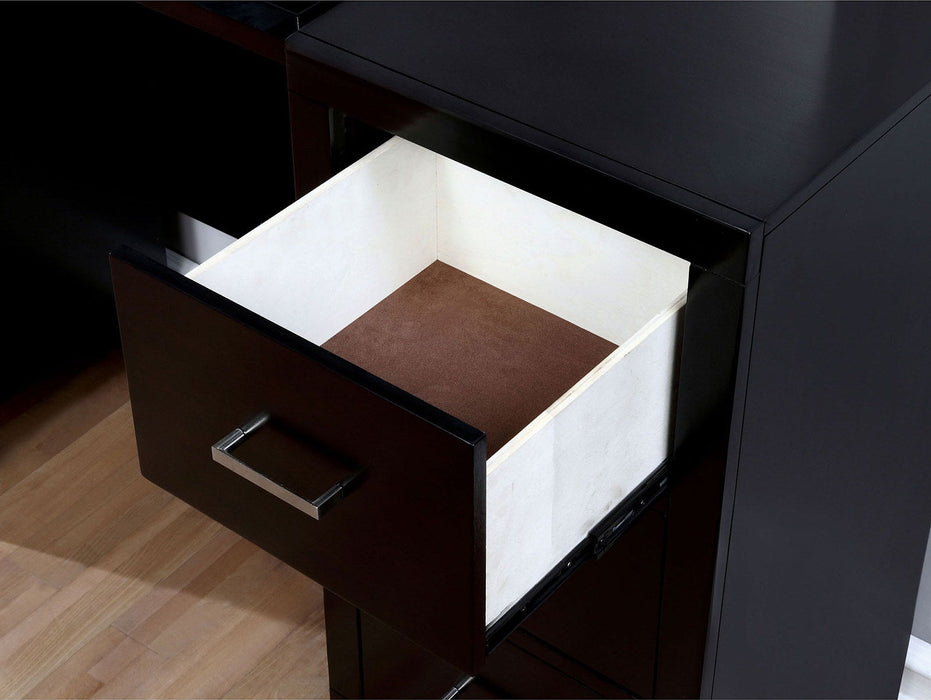 Enrico - Vanity With Stool - Espresso - Simple Home Plus