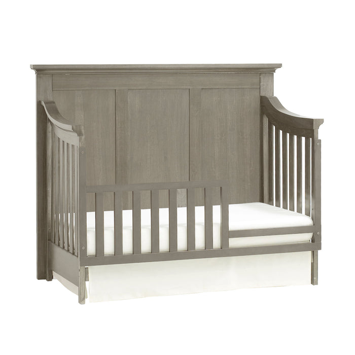 Solid And Manufactured Wood Standard Four In One Convertible Crib - Ash Gray