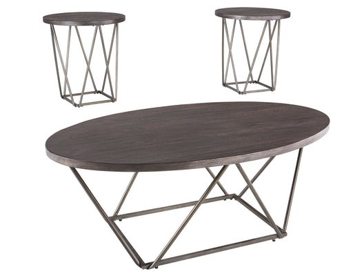 Neimhurst - Dark Brown - Occasional Table Set (Set of 3) - Simple Home Plus