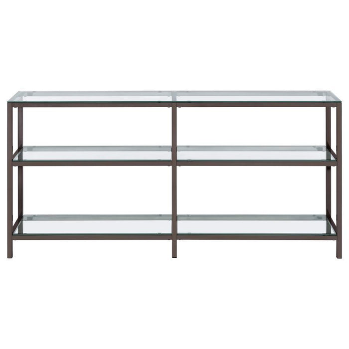 Kate - 2-Tier Bookcase - Black Nickel - Simple Home Plus