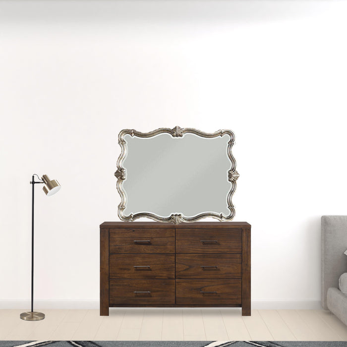 40" Antique Irregular Dresser Mirror - Champagne