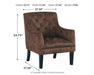 Drakelle - Mahogany - Accent Chair - Simple Home Plus