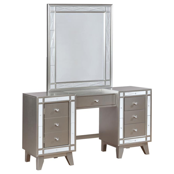 Leighton - 3 Piece Vanity Set - Metallic Platinum - Simple Home Plus