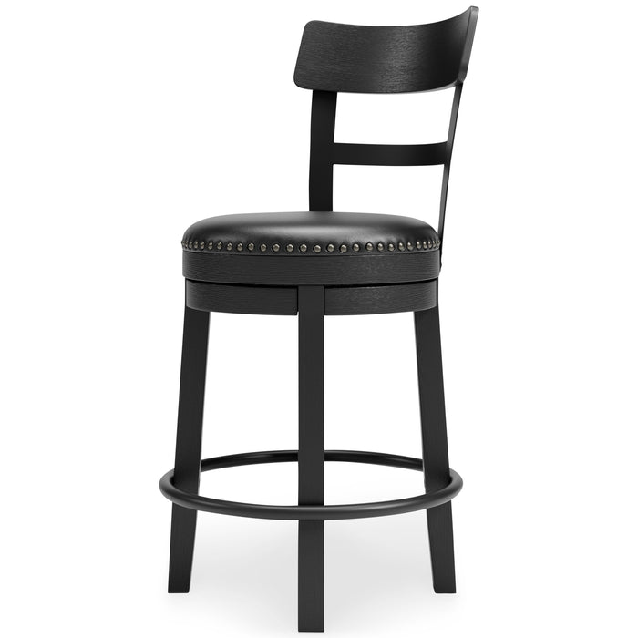 Valebeck - Full Back Swivel Stool - Simple Home Plus