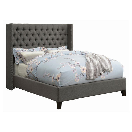 Bancroft - Demi-wing Upholstered Bed - Simple Home Plus